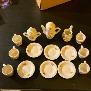 Small bone china tea set